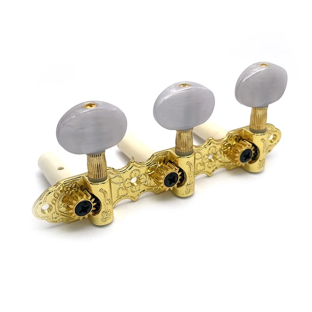 Gold Guitar Tuners Classical Guitar Tuners For Live Performance Metal Construction Long-lasting Durability For Classical Guitar