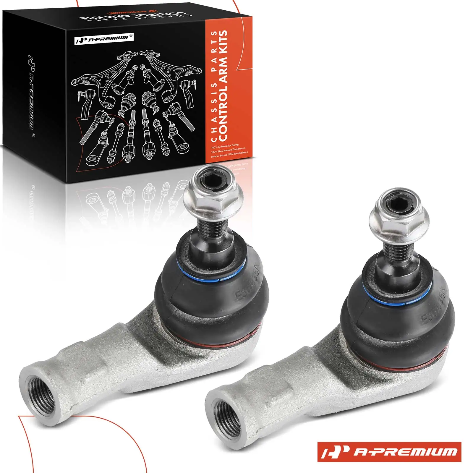 A-Premium 2x Front Left & Right Outer Tie Rod Ends for Land Rover LR3 2005-2009