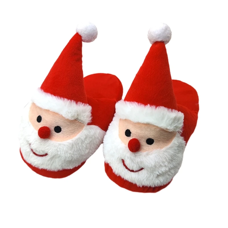 Santa Slippers Christmas Slippers Non Slip Home Slippers Winter Slippers Home Shoes for Christmas Thanksgiving Dropship