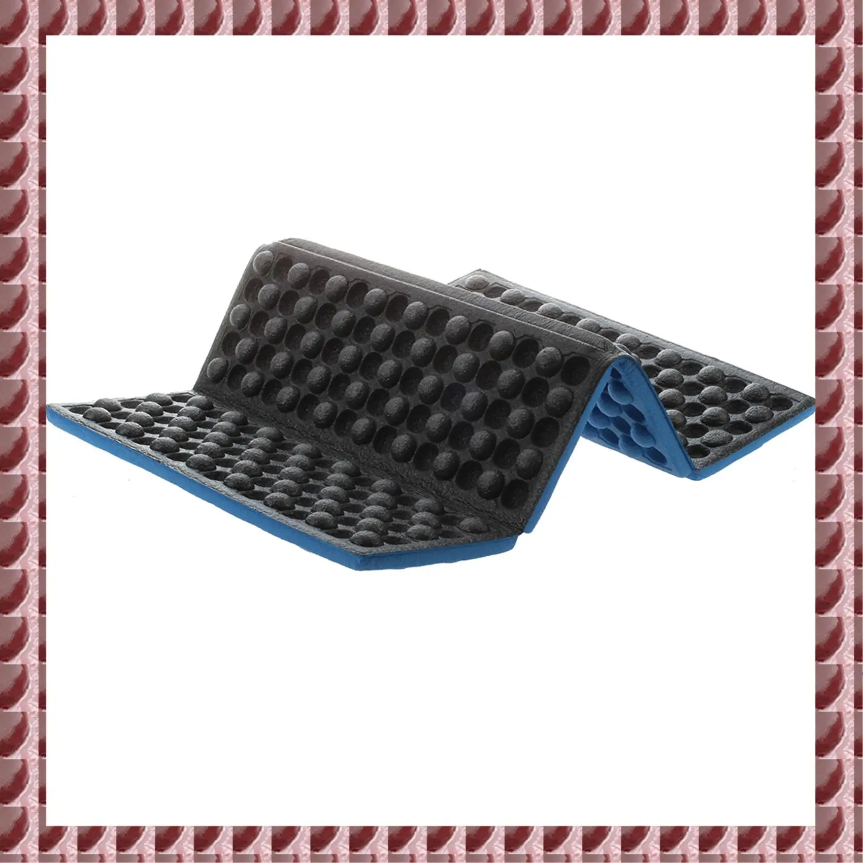 A95G 3X Personalized Folding Foam Waterproof Seat Pad Chair Cushion (Blue)