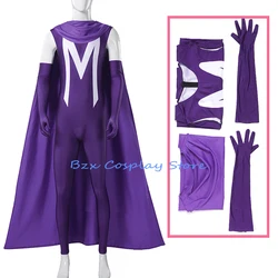 Anime Magneto Cosplay 97 X Costume Fantasia Costume Disguise For Men Male Adult Jumpsuit glove Halloween Carnival Party Suit