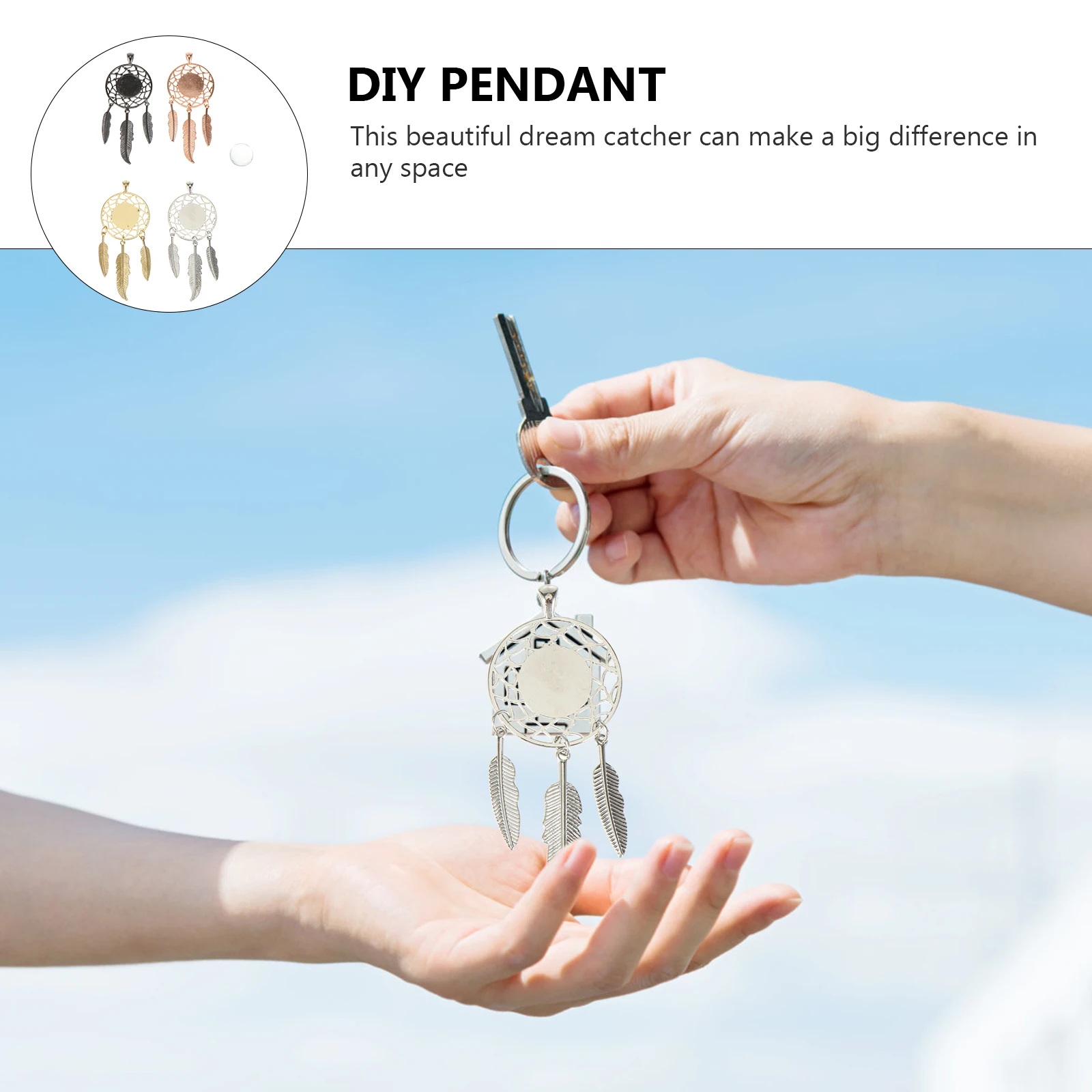 

40pcs Dream Catcher Pendant Unique Wall Hanging Ornament Sturdy Alloy Decorative Home Wall Art Chic Bedroom Nursery Apartment
