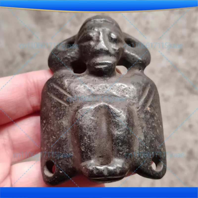 Tibet Hongshan Culture Natural Meteorite Iron Old Man Noble Mascot Collection Pendant Jewelry Decoration Home Statue Gift