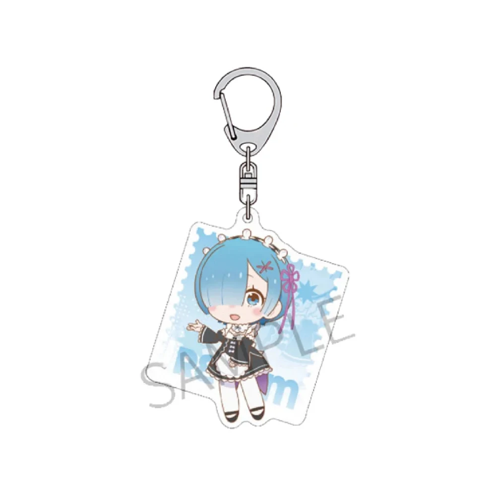Re:ZERO -Starting Life in Another World- 6cm Acrylic Keychain ‘Rem .Ram .Emilia .Subaru Natsuki’ Cute Backpack Pendant Gift