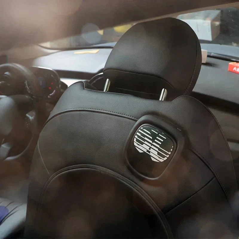 2Pcs/Set Rear Seat Handle Leather Sticker For Mini Cooper F56 F57 R55 R56 R57 R58 R59 R61 Decals Cover Car Interior Stickers