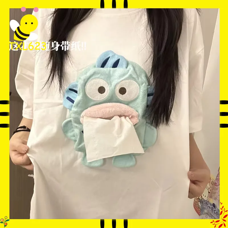 

Funny Hangyodon T-Shirt Carry Paper With You Creative New Cute Cartoo 3d Dumb Paper Short Sleeve T-Shirt Tops Fun Gift