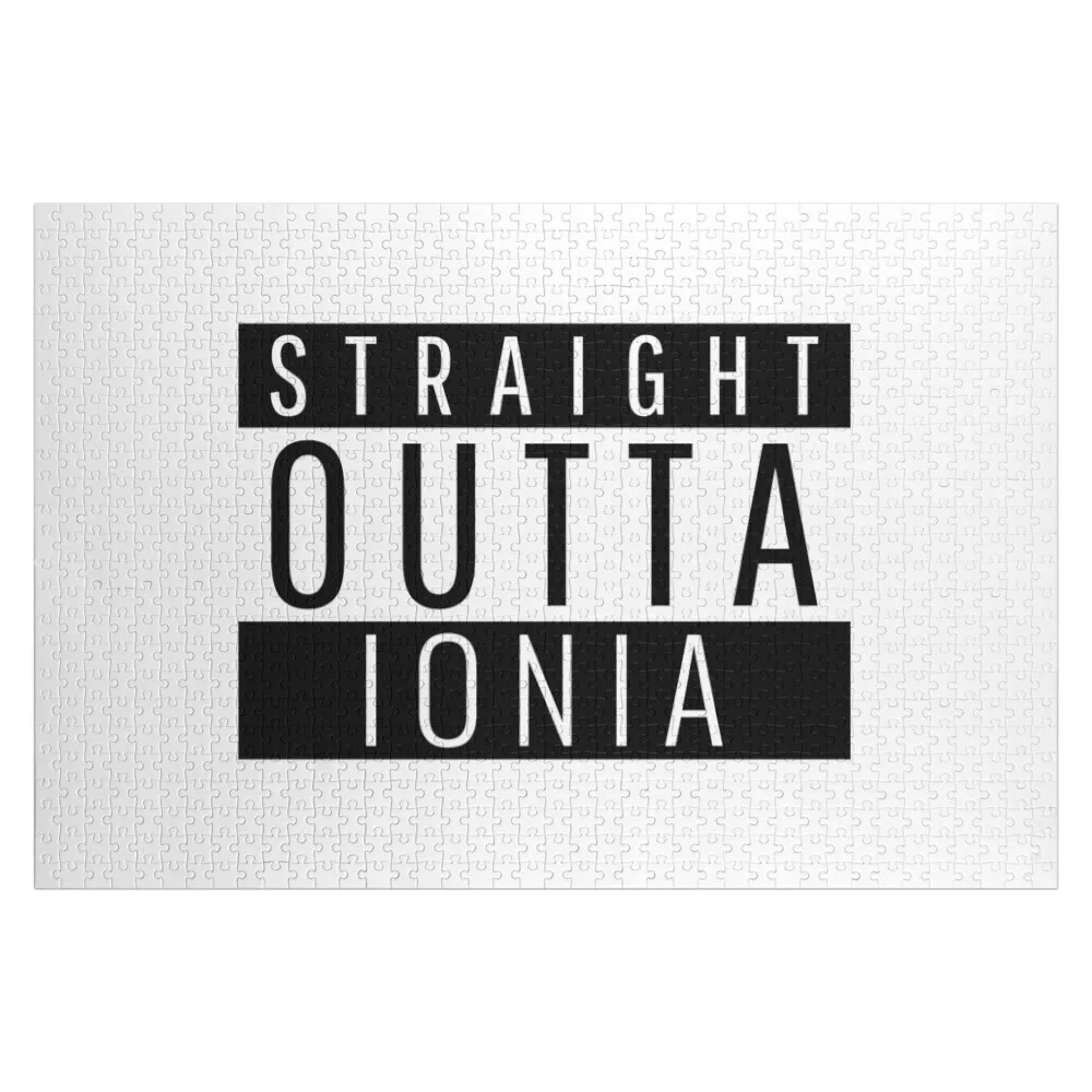 

Straight Outta Ionia Michigan Jigsaw Puzzle With Photo Personalized Gift Personalised Toys Wooden Name Puzzle