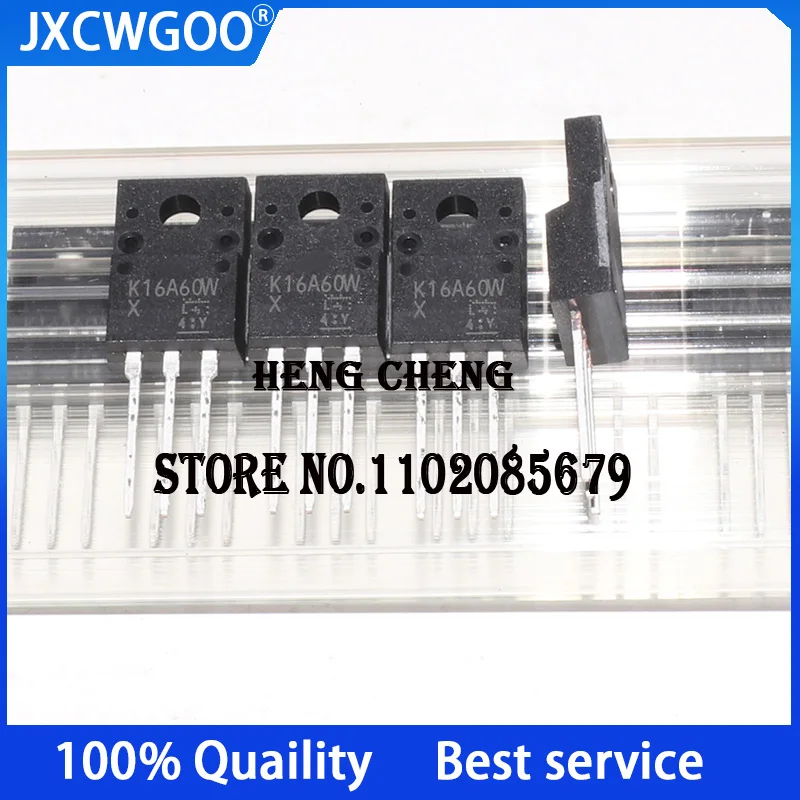 10PCS 100%New Original TK16A60W K16A60W TO-220F N-channel 600V 15.8A MOSFET