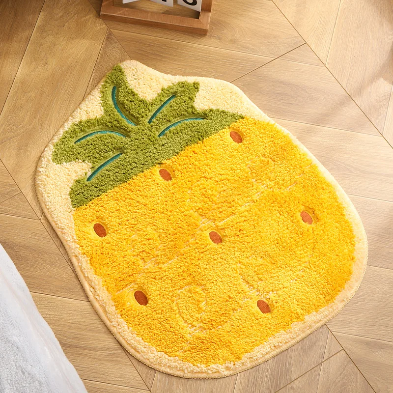 Irregular Carpet Bedroom Entrance Household Entrance Foot Mat Fruit Floor Mat Bathroom Bathroom Water Absorbent Non Slip Mat