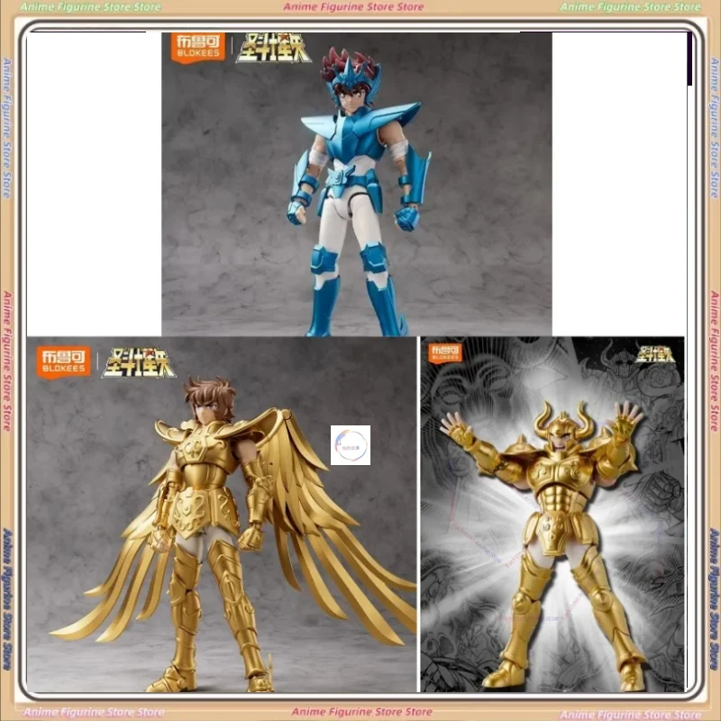 

BLK BLOKEES Original Saint Seiya Second bullet Taurus Pegasus Sagittarius Assembled Action Figure Anime Toys Christmas Gift