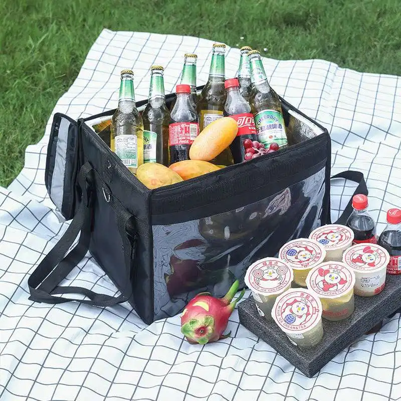 Car Portable Lunch Cooler Bag Folding Insulation Picnic Ice Pack Food Thermal Bag Drink Carrier Insulated Bags Food Delivery Bag