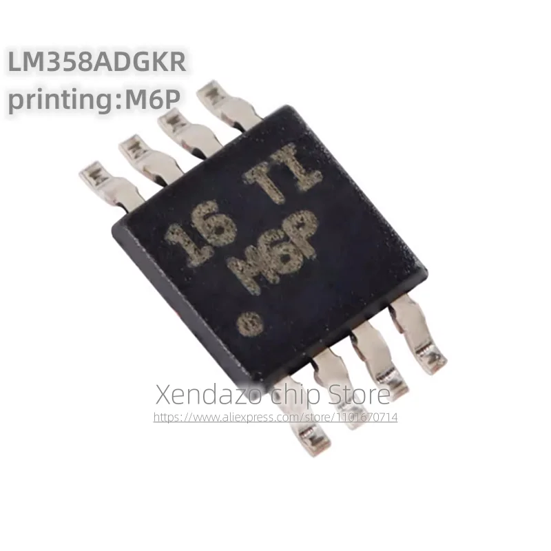 10pcs/lot LM358ADGKR printing M6P VSSOP-8 package Original genuine Operational amplifier chip