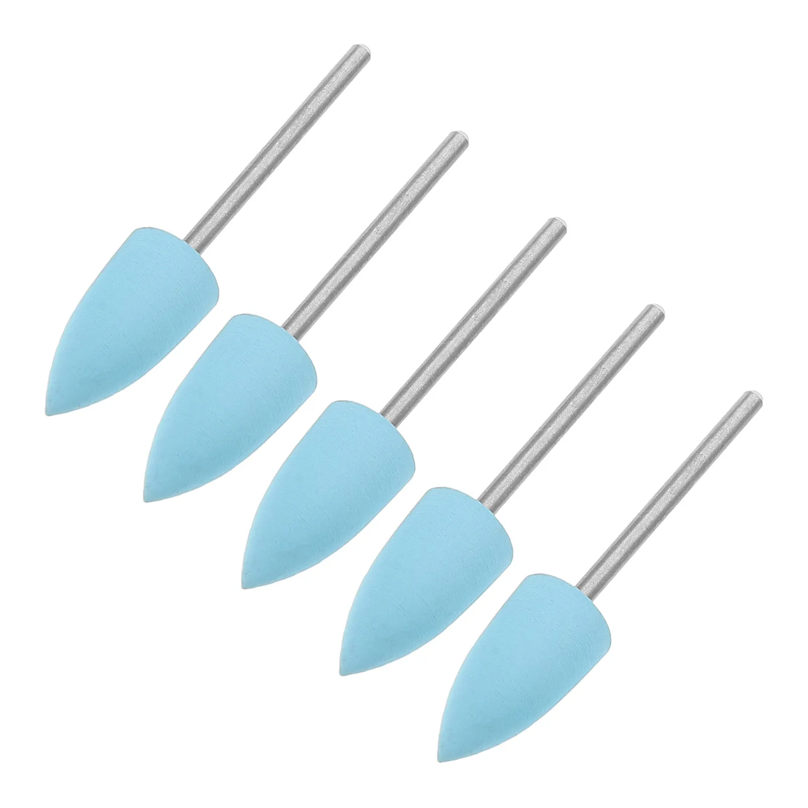 

5Pcs Nail Drill Bits Set Silicone Polishing Sanding Cuticle Cleaner Manicure Supplies Nail Art Accessory Grinding Bits