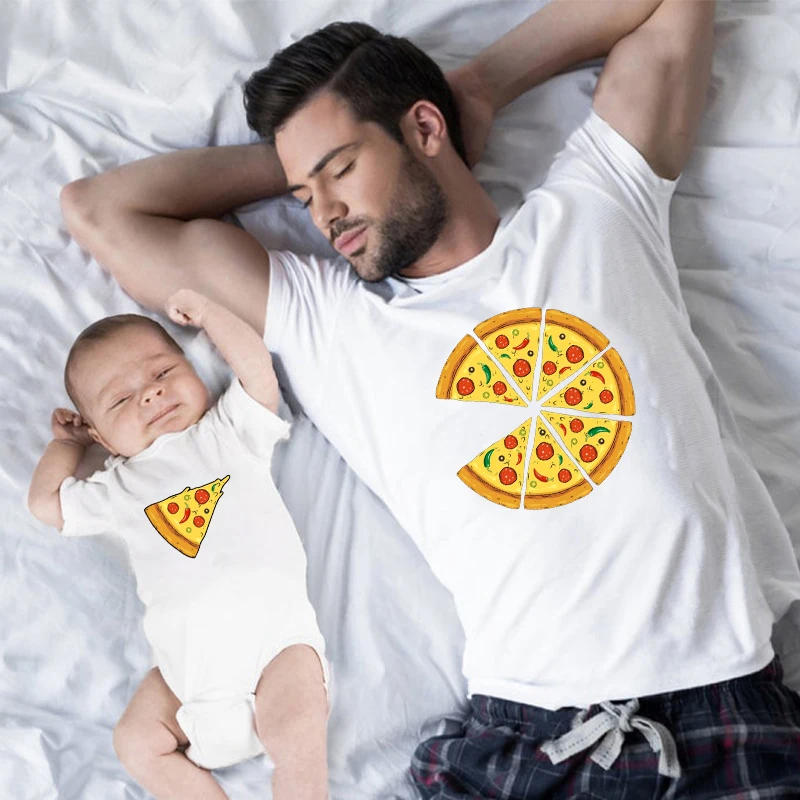 Pizza T Shirt Matching Family Shirts Pizza Family Matching Outfits Fathers Day Gift Father Son Clothes Gift for Dad