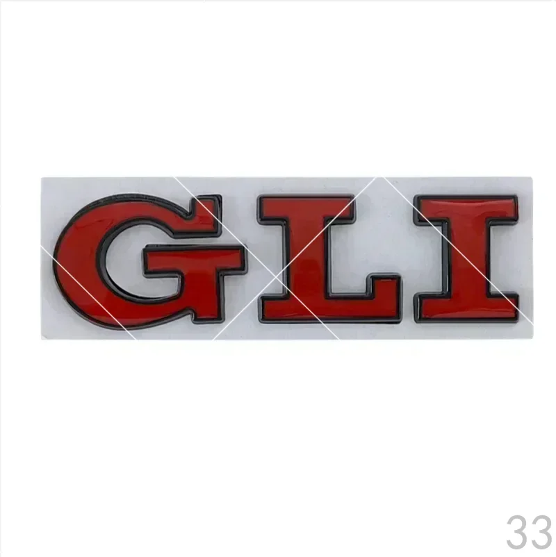 Lettres en métal 3D, logo GLI, emblème de coffre arrière, autocollants pour Volkswagen VW Jetta MK2 MK4 MK5 MK6 MK7, accessoires de voiture B