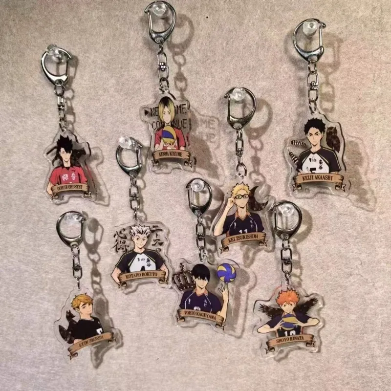 Haikyu Hinata Shoyo Bokuto Koutarou Kageyama Tobio Persönlichkeit Kreativer Acryl-Schlüsselanhänger Cartoon Niedliche Rucksack-Accessoires Geschenk – Detail 4