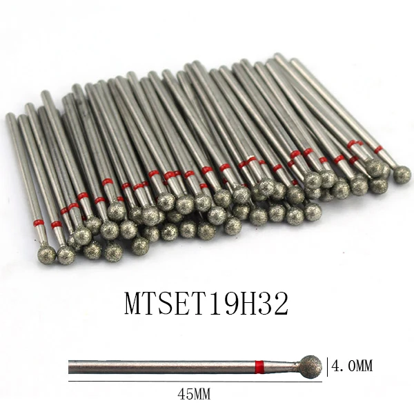 50pc Diamant Nagel Bohrer Häutchen Sauber Bit Set Fräser für Maniküre Elektrische Cutter Bits Zubehör Abgestorbene Haut entfernen
