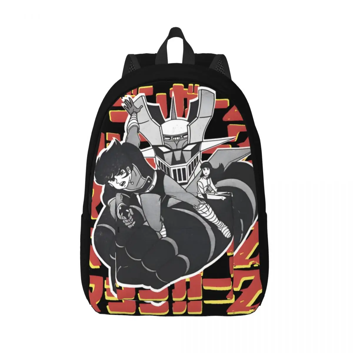 Back To School Gift Beautiful Retro Washable Backpack Mazinger Z Casual Male Lady Laptop Bag Camping