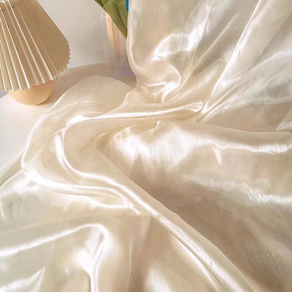 

Soft Sheen Organza Fabric Silky reel silk Smooth Thin Flowing Waterfall Mesh Wedding Ceremony Drapes Hanfu Designer Material
