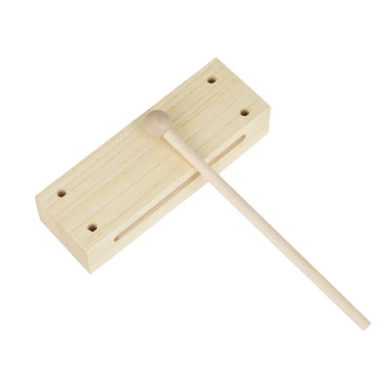 High-Quality Orff Instruments Wooden Percussion Instruments Square Two-Tone Clappers Early Childhoods Education Gift Toy