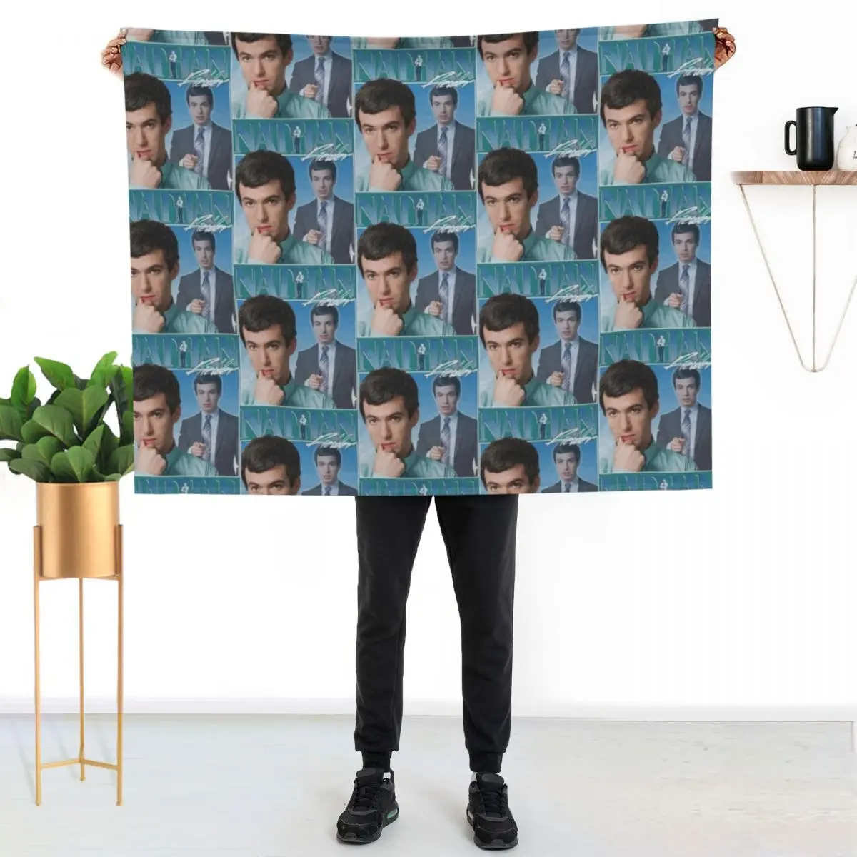 Nathan Fielder, 90_s, Vintage Throw Blanket Sofas bed plaid Single Camping Custom Loose Blankets