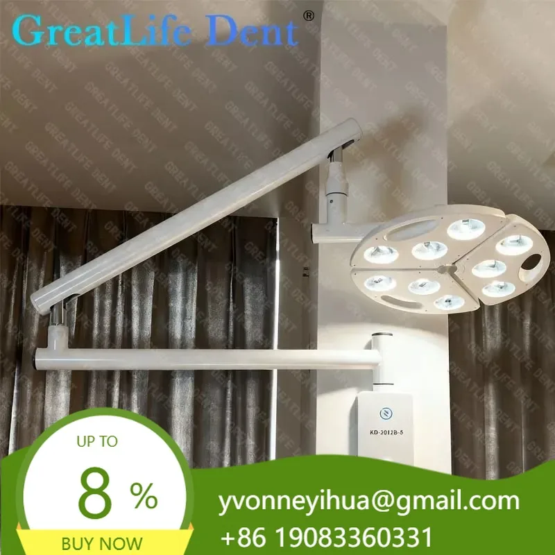 GreatLife Dent 90W LEDs 70000Lux Micro Plastic Surgery Ceiling Wall-Mounted Medical Examination Shadowless Lamp Pet Vet