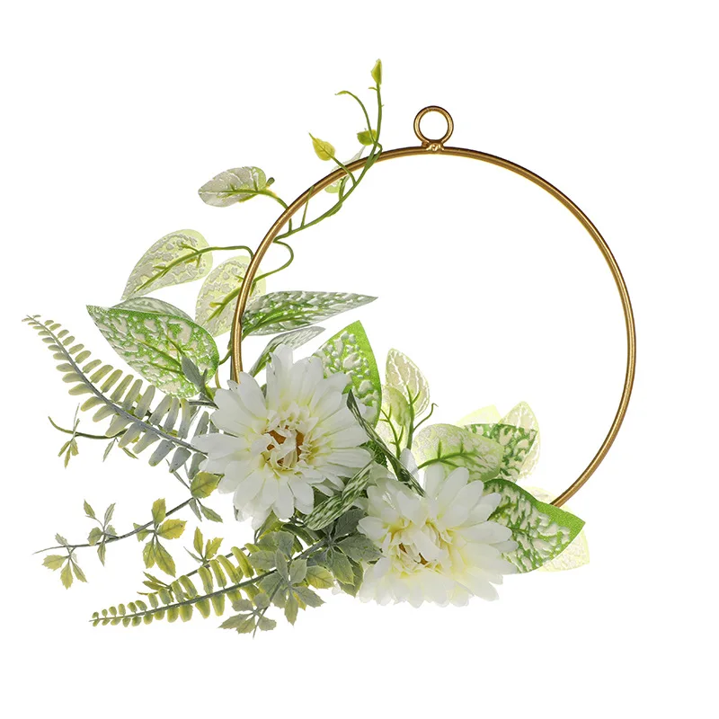 

Mori Vintage Wedding Round Hand-held Bride Holding Flower Garland Flower Basket Travel Shoot Props Wedding Dress Accessories