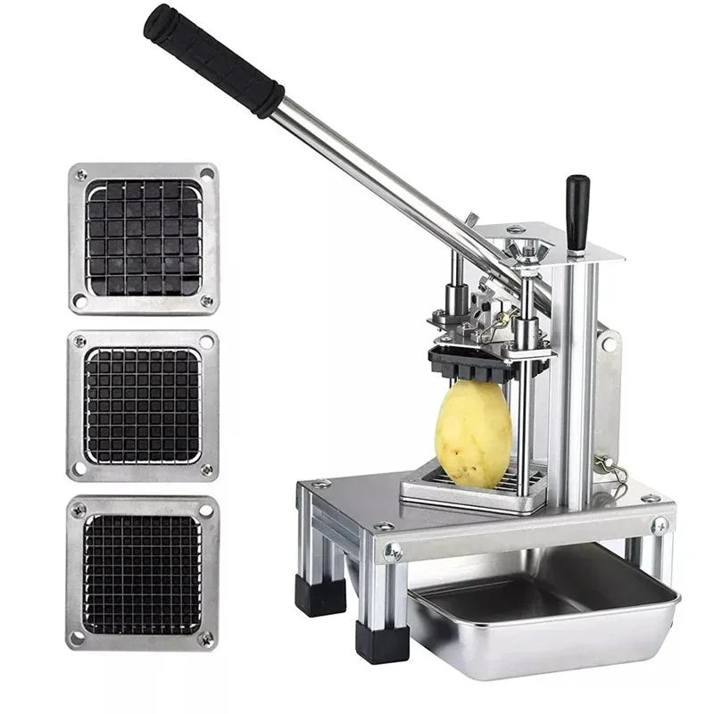 7/10/14mm Potato Chips Cutting Machine Vegetable Fruit Dicer Manual Cutting Machine Household and Commercial  Artifact Machine