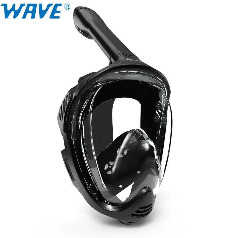 WAVE New Snorkeling Mask Full Face Goggles Goggles Full Dry Snorkel Diving Snorkeling Mask Diving Essential Supplies