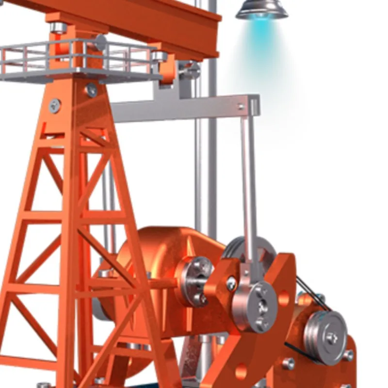 

US Stock TECHING Conventional Beam Pumping Unit Model Oil Pumping Machine Education Toy for Collecting