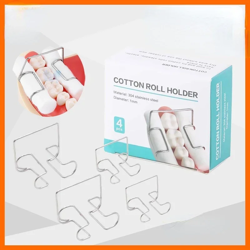 Dental cotton roll clip Dentist stainless steel oral accessories Plastic cotton roll clip Dental material holder Cotton roll