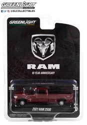 GREENLIGHT 1/64 2021 Ram 2500 pickup 10th anniversary collection of die-casting alloy trolley model ornaments