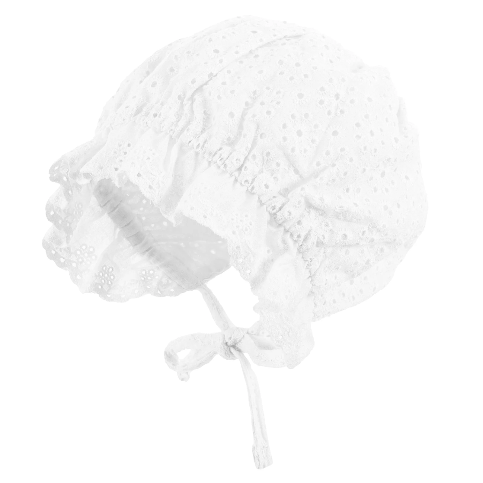 

Summer Baby Girl Sun Hat Toddler Lace Bonnet Cotton Uv Protection Outdoor Stretchy Elastic Newborn To 24 Months