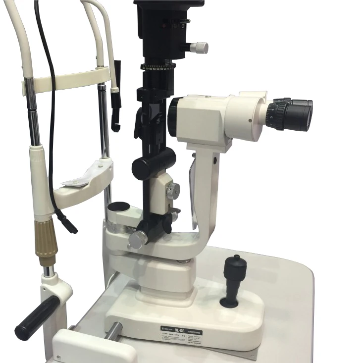 SHTOPVIEW BL-66 slit lamp microscope with 2X magnifications and Motirised Table slit lamp price for sale