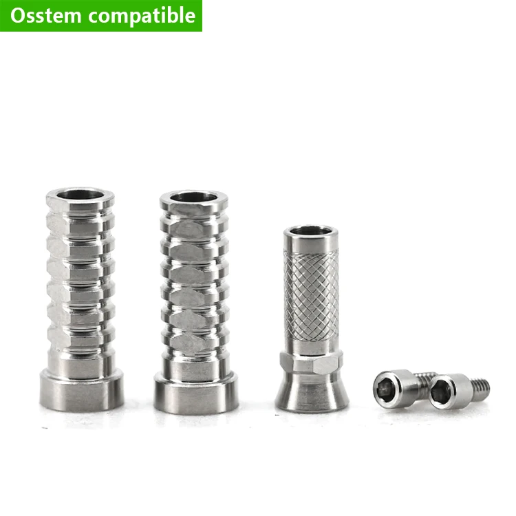 

Osstem Multi-Unit Titanium Temporary Abutment for Dental Implant & Crown Immediate Load Customizable Stock MUA Sleeve