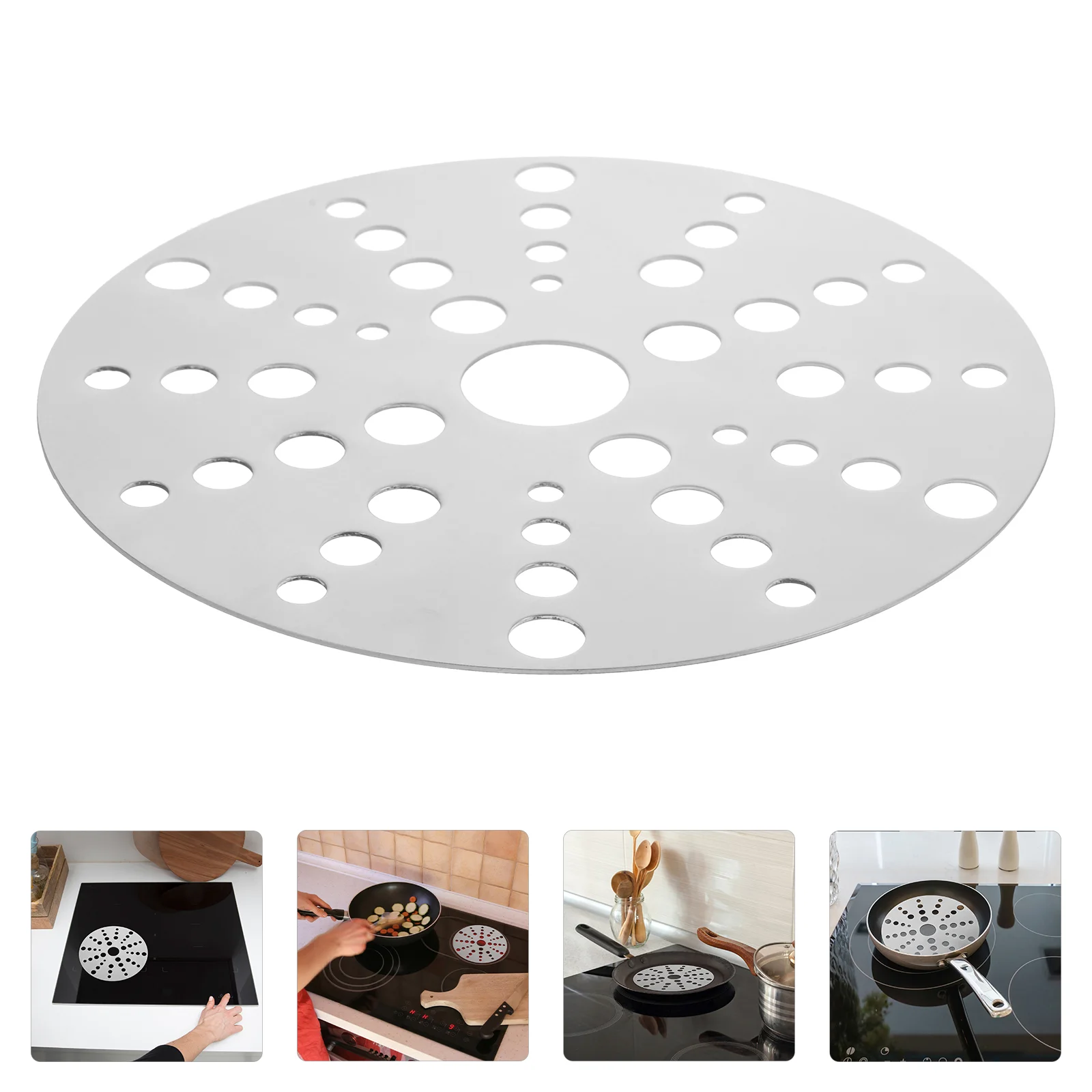 Stainless Steel Heat Conduction Plate Conducting Disc Household Induction Adapter Board Diffuser Home Cookware Kitchen Utensil