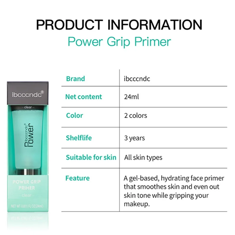 Ibcccndc Pre-trucco Gel correttore idratante invisibile Pore Primer Gel Pre-trucco Primer rosa