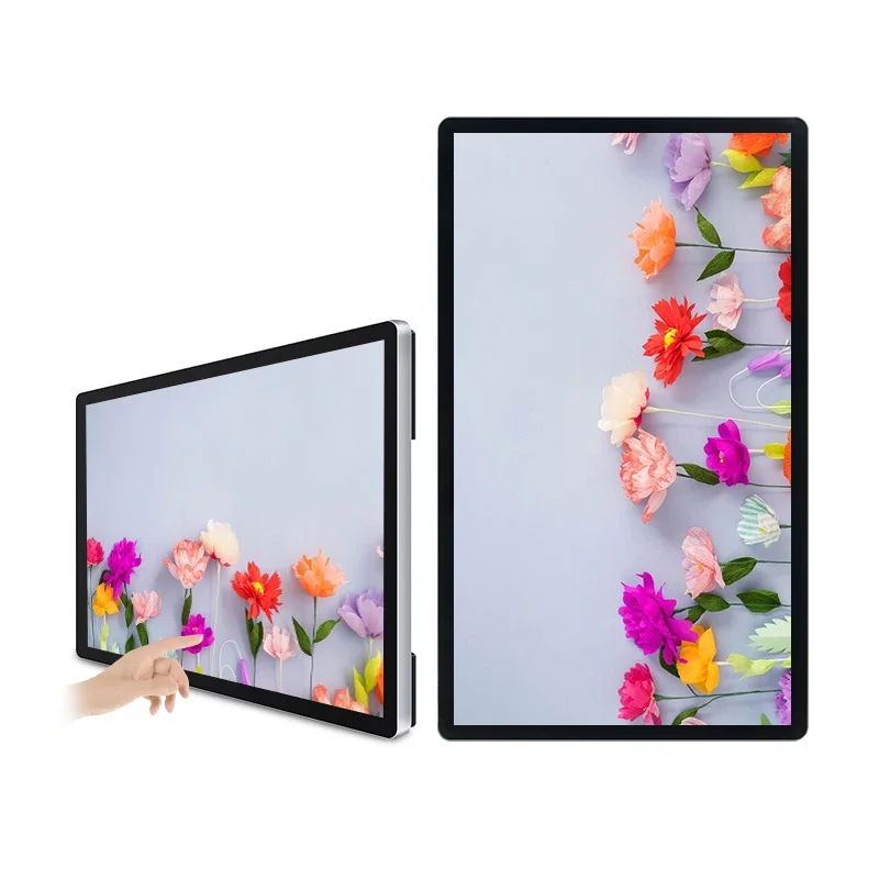 Pantalla táctil Vertical personalizada de fábrica Full HD LED PCAP 27 32 43 pulgadas con montaje en pared