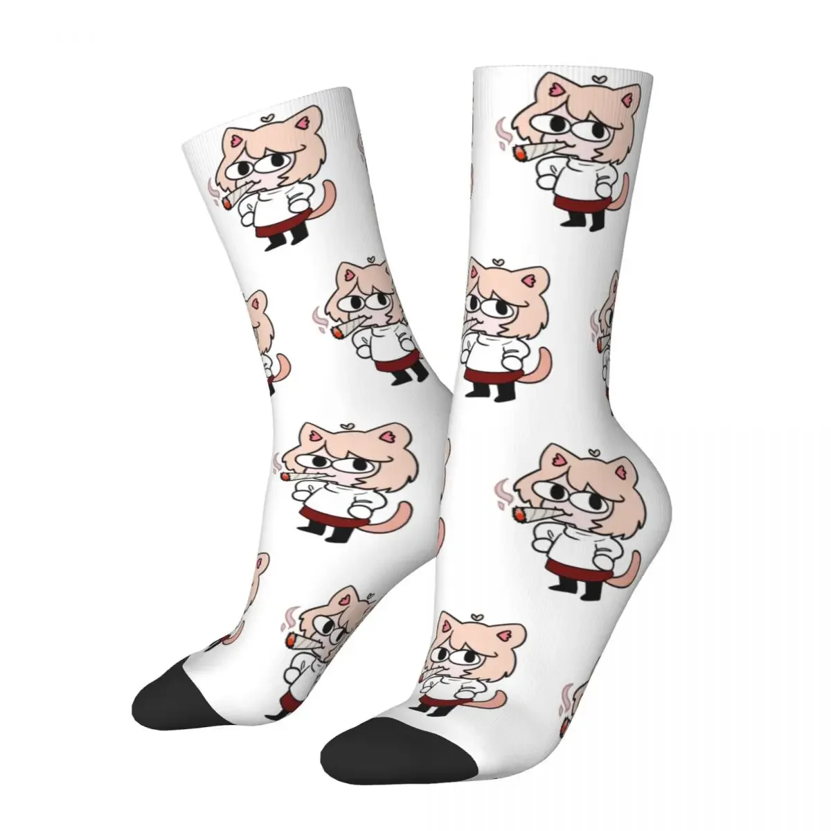 Neco Arc Funny Neko Memes Socks Men Women Fashion Socks Novelty Spring Summer Autumn Winter Middle Tube Socks Gifts