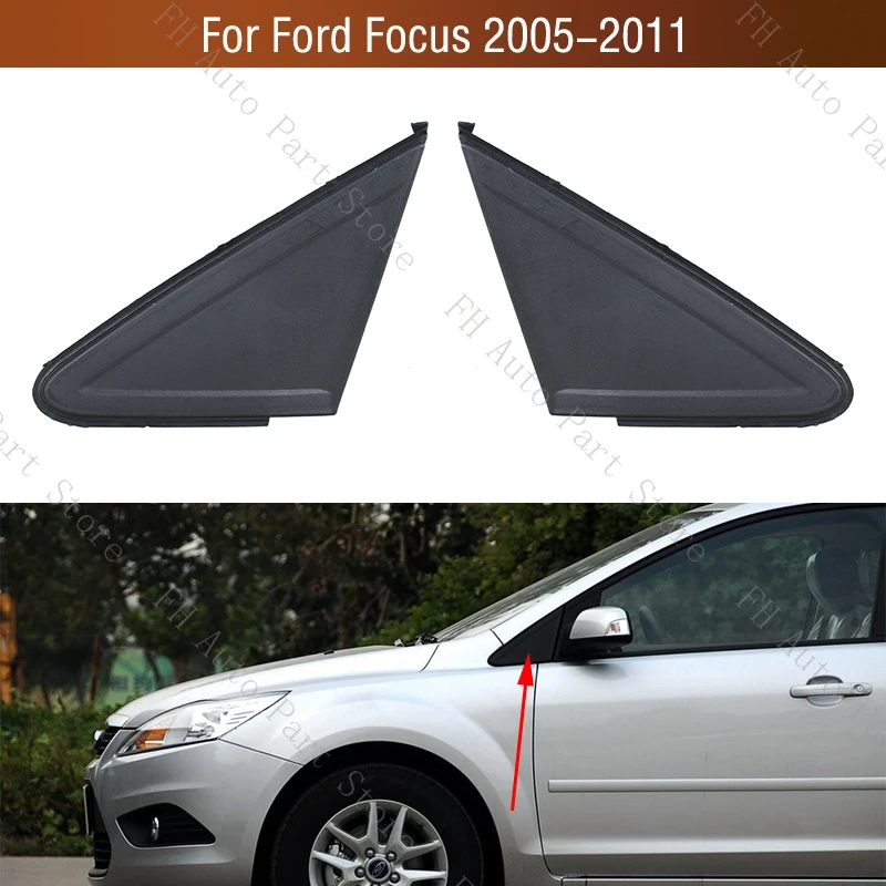 For Ford Focus 2005 2006 2007 2008 2009 2010 2011 Car Rearview Wing Door Side Mirror Corner Triangle Molding Trim Cover Lid Cap