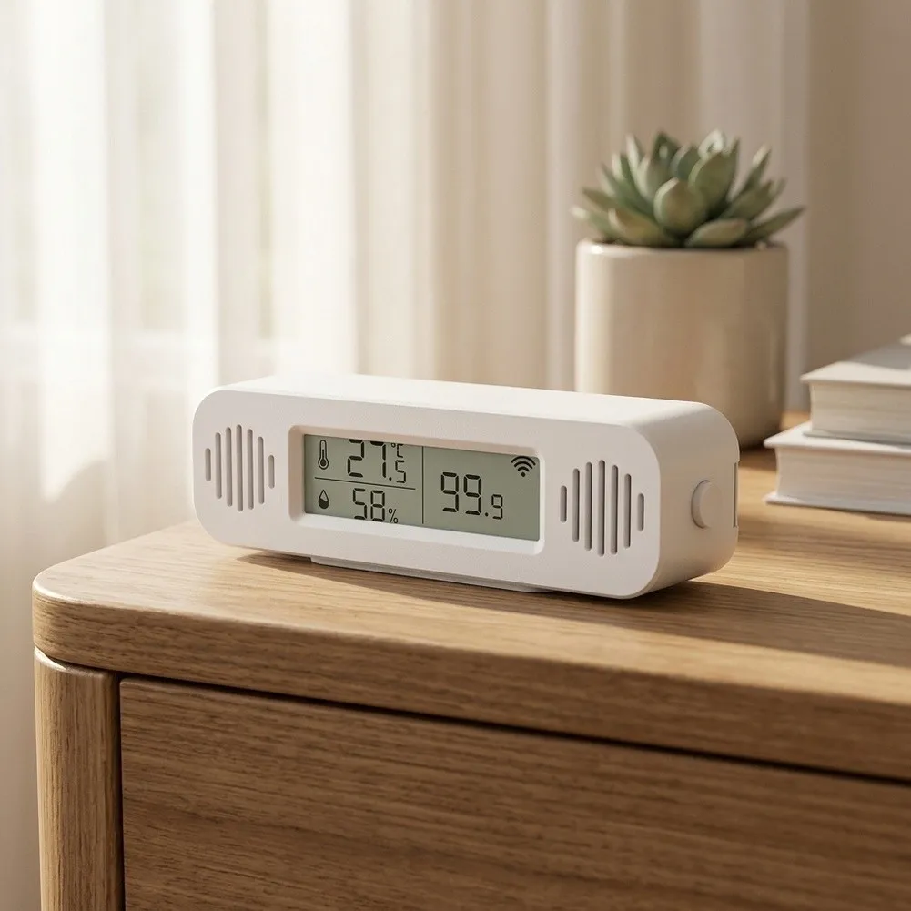 For Tuya WiFi 3-in-1 Weather Sensor Intelligent Weather Monitor Accurate For Temperature, Humidity & Pressure For Smart Home