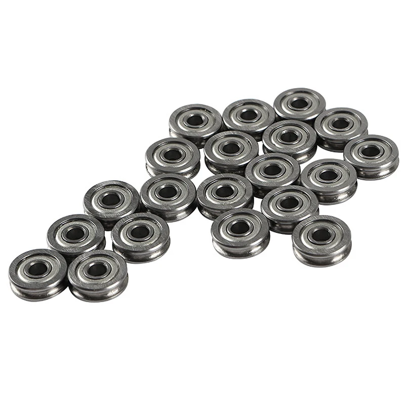 HOT 20PCS Extruder U-Slot Pulley Ball Bearing U604ZZ For CR-10 Ender-3 3D Printer Accessories 4 X 13 X 4Mm~Jul.