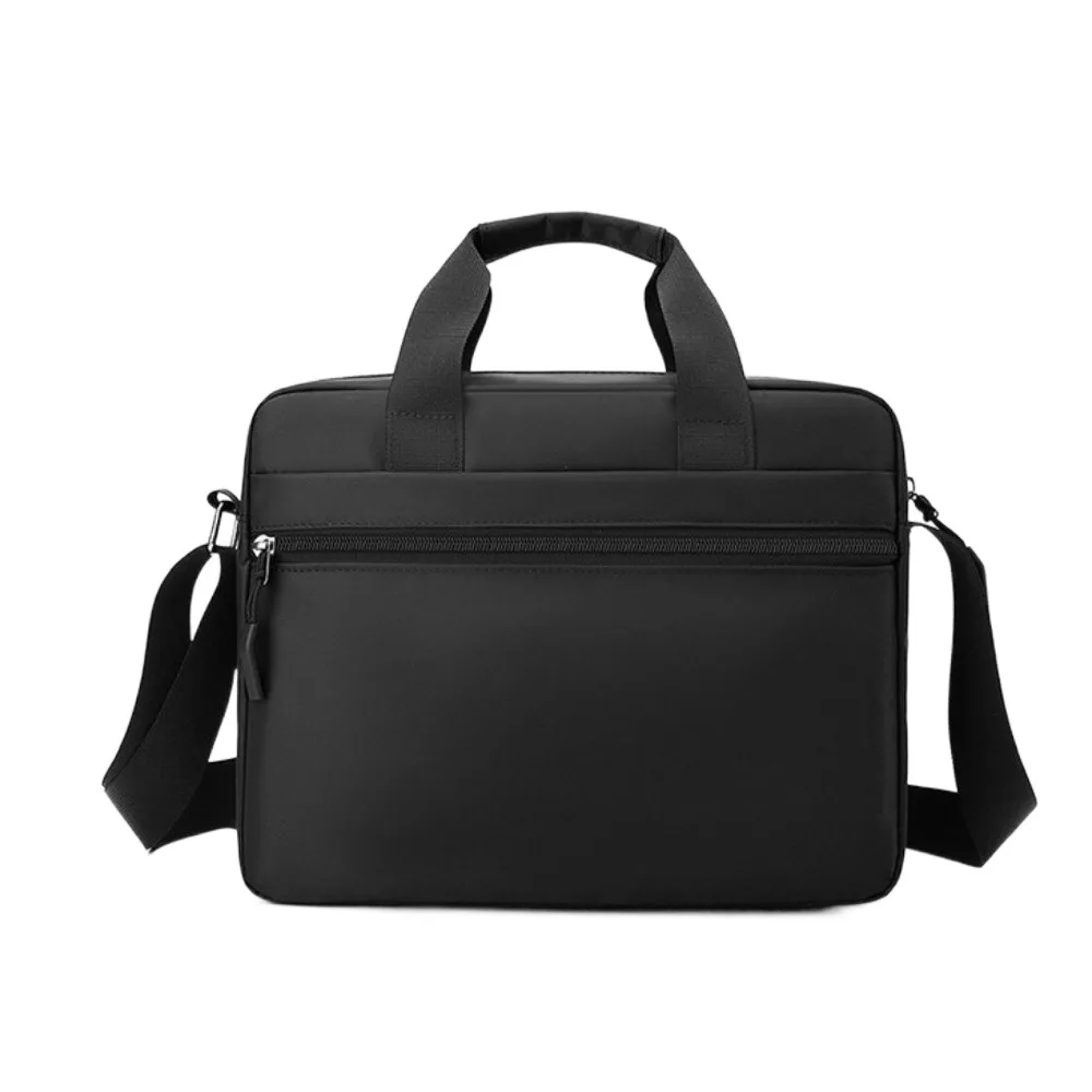 

Simple Oxford Cloth Men Business Briefcases Large-capacity Square Laptops Handbag Zipper Solid Color Crossbody Sling Bag Lady
