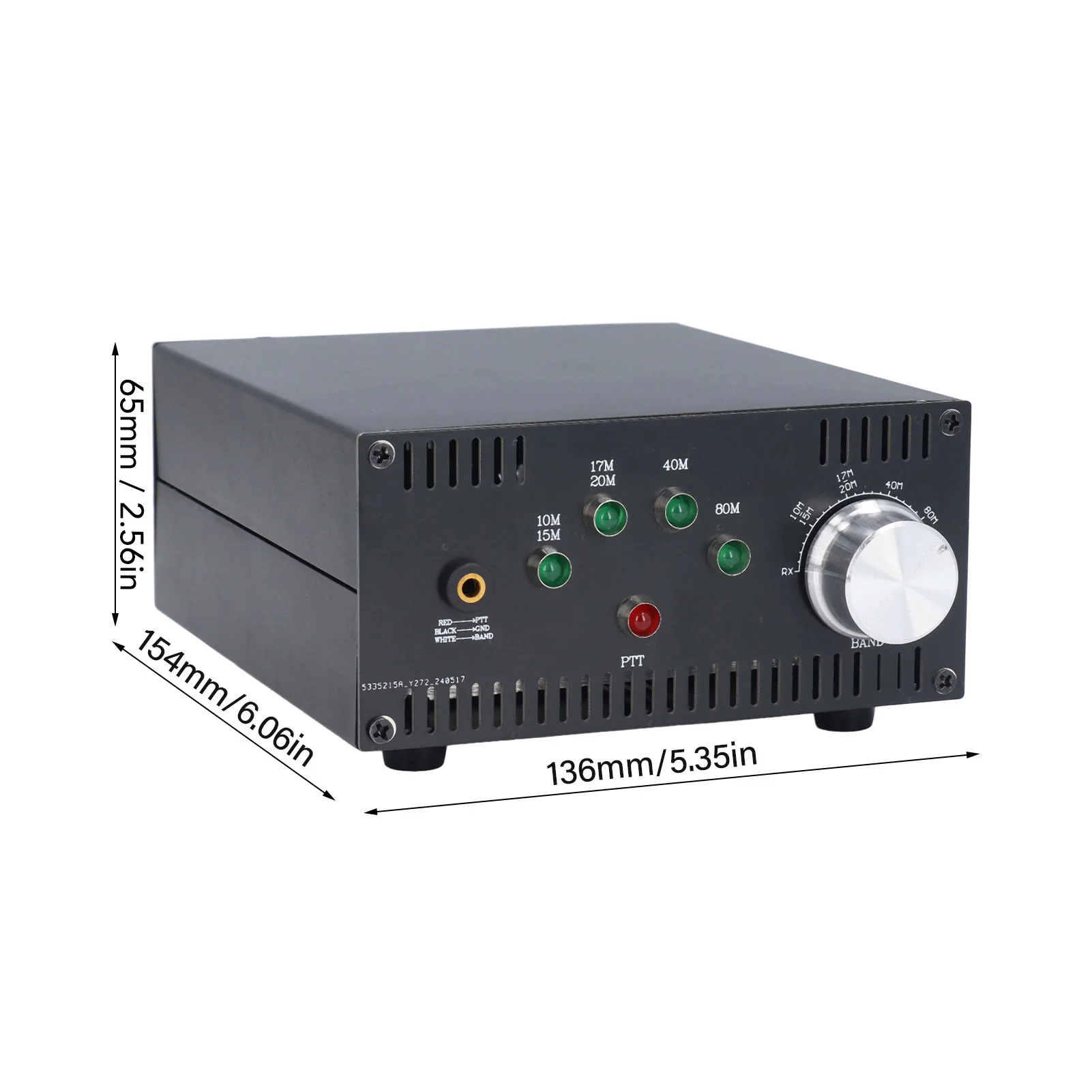 Kortegolf eindversterker Temperatuurveiligheid Naadloze integratie Draagbare eindversterker 12-15V 100W voor industrieel gebruik