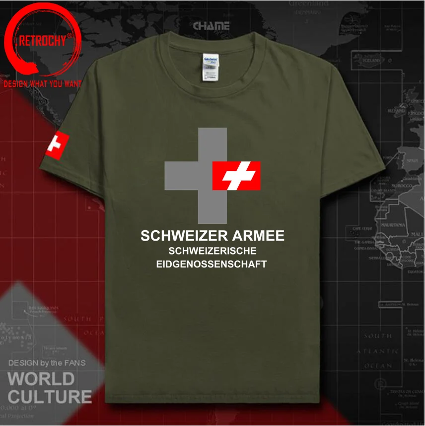 Swiss Confederation Switzerland T Shirts Man 2023 T-shirts Nation Team Cotton Tees Fans Country CHE CH Confoederatio Helvetica