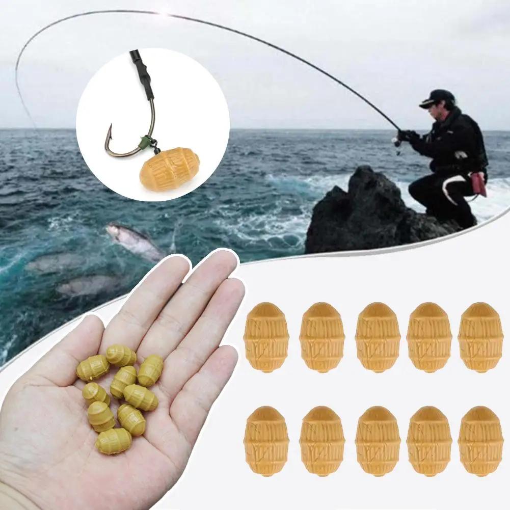 Hirisi 10 قطعة المكسرات النمر الكارب الصيد السحر لينة العائمة النمر الجوز الطعوم الكارب الصيد الطعم الاصطناعي السحر الكارب الصيد أداة