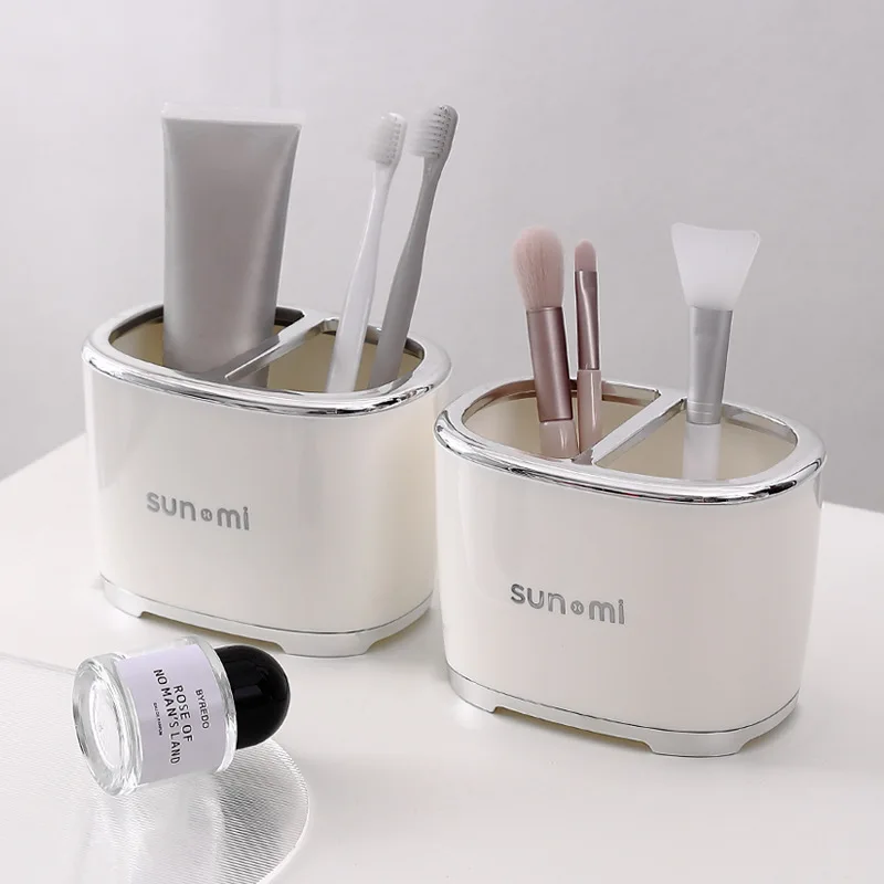 Toothbrush Toothpaste Holder Case Shaving Makeup Brush Electric Toothbrush Holder Organizer Stand Bathroom Accessories Box