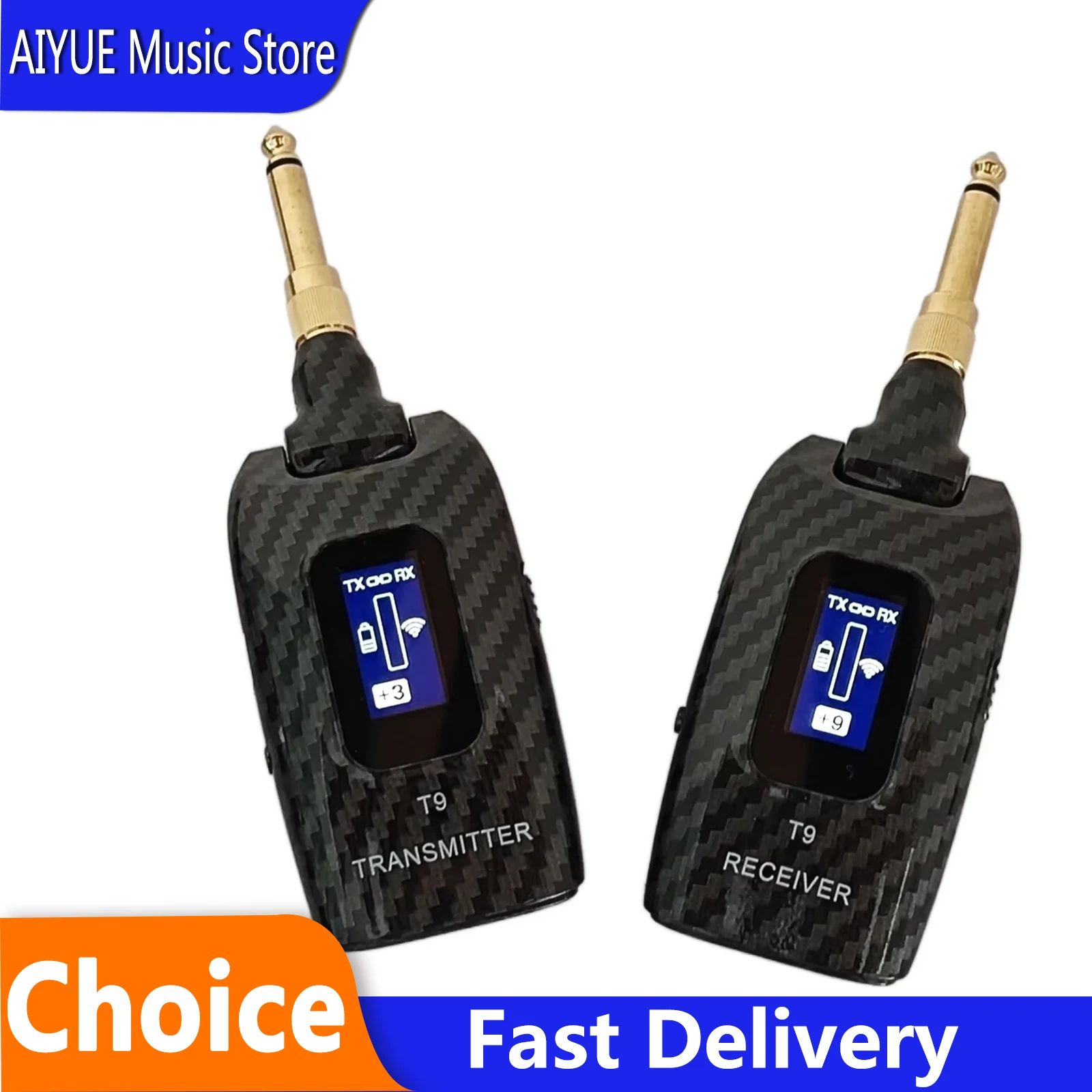 

T9 5.8GH Guitar Wireless Audio System Wireless Transmitter Receiver For Guitar Bass Plug And Play Electric Guitar Parts