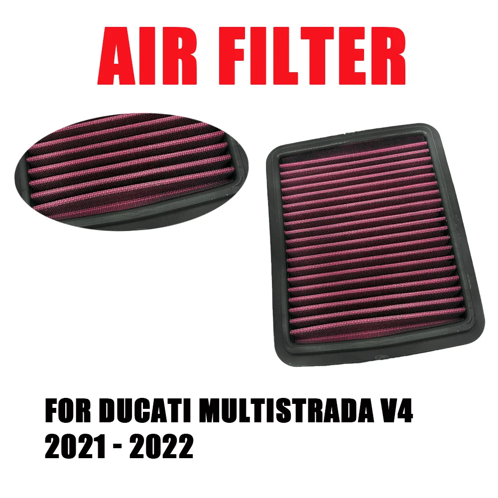 

For Ducati Multistrada V4 2021 - 2022 Motorcycle Accessories Parts Air Filter Intake Cleaner System Parts Elements