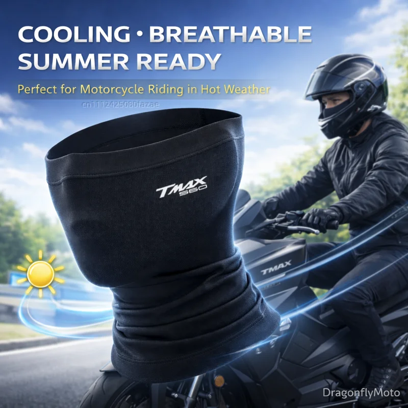 For YAMAHA T-MAX TMAX 560 T max T-Max560 TMAX560 Motorcycle Summer Cooling Breathable Face Mask Neck Gaiter Balaclava Custom